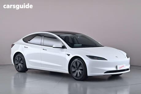 White 2024 Tesla Model 3 Sedan Rear-Wheel Drive