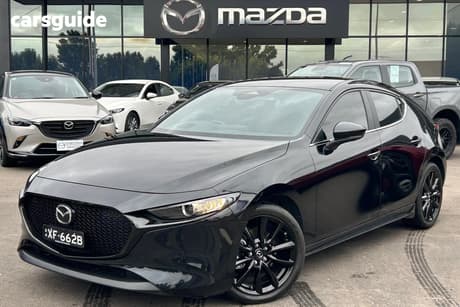 Black 2025 Mazda 3 Hatchback G25 Evolve Sp Vision