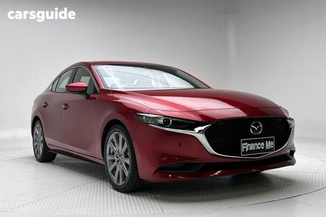 Red 2021 Mazda 3 Sedan G20 Evolve
