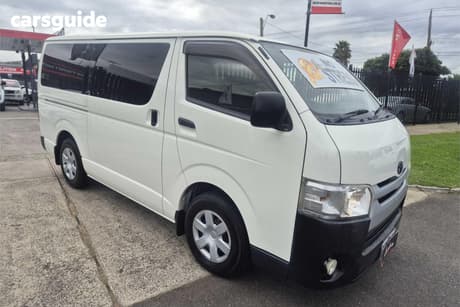 White 2016 Toyota HiAce Van Lwb