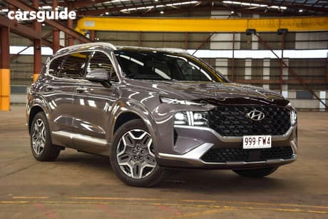 Grey 2022 Hyundai Santa FE Wagon Highlander Hev (7 Seat)