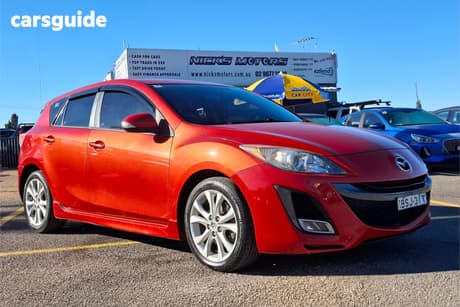 Red 2010 Mazda 3 Hatchback Sp25