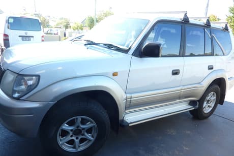 Silver 2001 Toyota Landcruiser Prado Wagon Gxl (4X4)