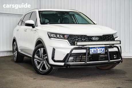 White 2021 Kia Sorento Wagon Sport+ 7 Seat
