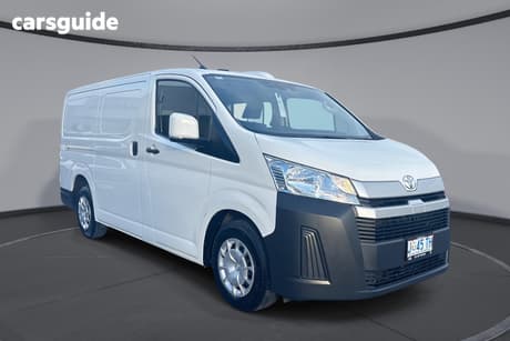 White 2021 Toyota HiAce Van Lwb (4 Door Option)