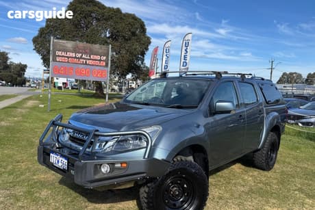 Grey 2014 Isuzu D-MAX Crew Cab Utility Ls-M Hi-Ride (4X4)