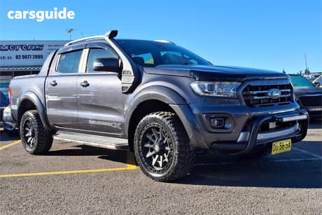 Grey 2020 Ford Ranger Double Cab Pick Up Wildtrak 2.0 (4X4)