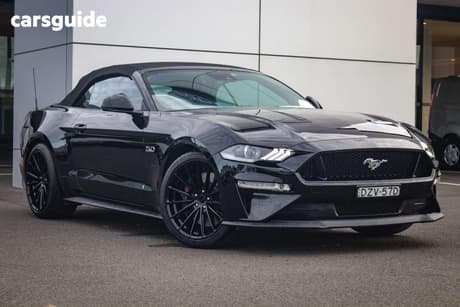 Black 2018 Ford Mustang Convertible Gt 5.0 V8