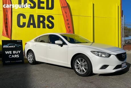 White 2017 Mazda 6 Sedan Sport
