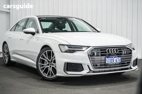 White 2023 Audi A6 Sedan 40 Tfsi S Line Mhev