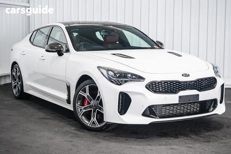 White 2020 Kia Stinger Sedan Gt (Red Leather)