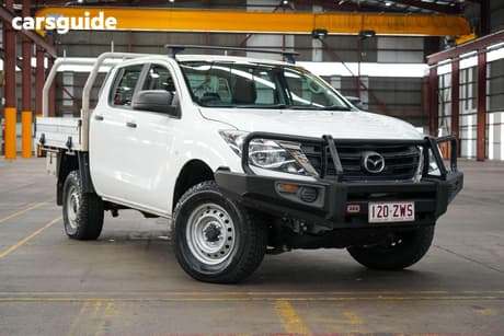 White 2019 Mazda BT-50 Dual Cab Chassis Xt (4X4) (5Yr)