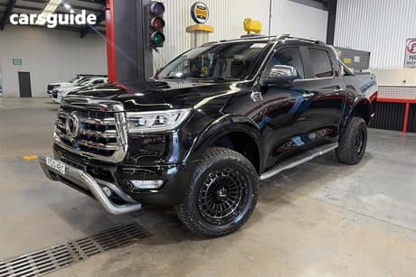 Black 2022 GWM UTE Dual Cab Utility Cannon-L (4X4)