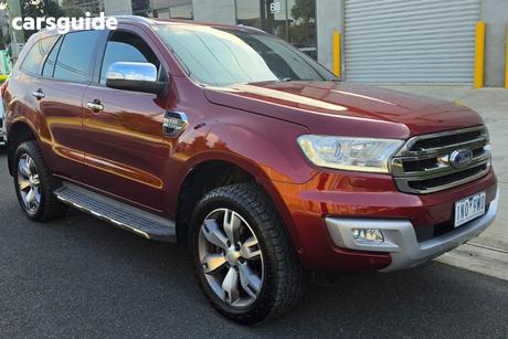 Red 2017 Ford Everest Wagon Titanium