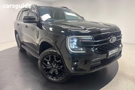 Black 2024 Ford Everest Wagon Sport (Rwd)
