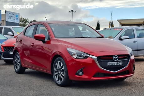 Red 2016 Mazda 2 Hatchback Genki