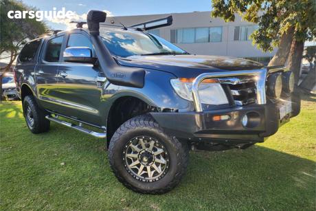 Grey 2013 Ford Ranger Dual Cab Utility Xlt 3.2 (4X4)