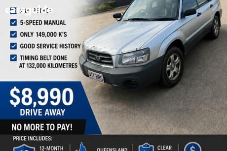 Silver 2004 Subaru Forester Wagon X
