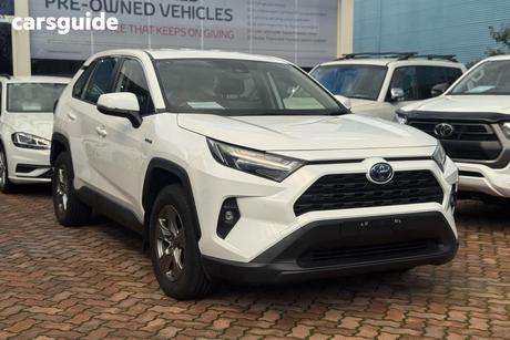 White 2023 Toyota RAV4 Wagon Gx (Awd) Hybrid