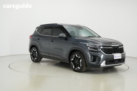 Grey 2022 Kia Seltos Wagon Gt-Line (Awd) (Sunroof)
