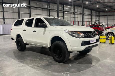 White 2018 Mitsubishi Triton Dual Cab Utility Glx (4X4)