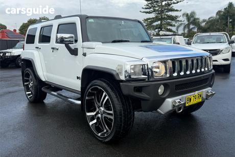 White 2008 Hummer H3 Wagon Luxury