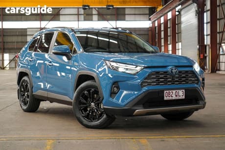 Blue 2022 Toyota RAV4 Wagon Cruiser (Awd) Hybrid