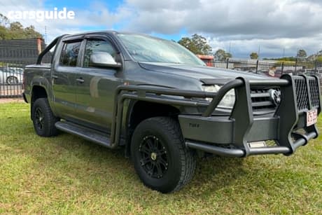Grey 2011 Volkswagen Amarok Dual Cab Utility Tdi400 Trendline (4X4)