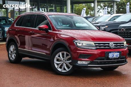 Red 2016 Volkswagen Tiguan Wagon 162 Tsi Highline