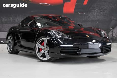 Black 2017 Porsche 718 Coupe Cayman S