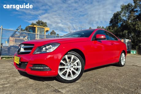 Red 2014 Mercedes-Benz C180 Coupe Edition C