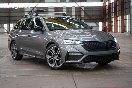 Grey 2022 Skoda Octavia Wagon Rs