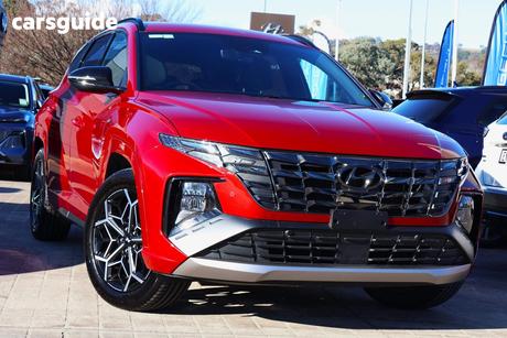 Red 2022 Hyundai Tucson Wagon Elite N Line (Fwd)
