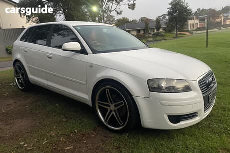 White 2008 Audi A3 Hatchback Sportback 1.9 Tdi E