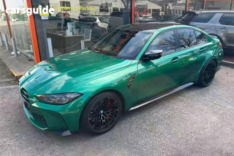 Green 2022 BMW M3 Saloon Competition