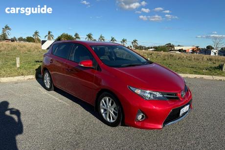 Red 2012 Toyota Corolla Hatchback Ascent Sport