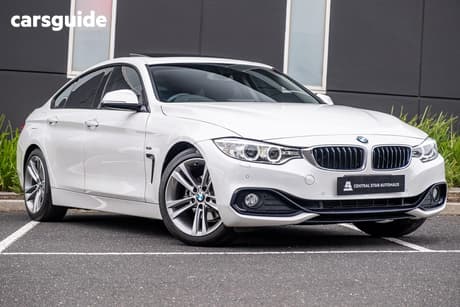 White 2014 BMW 420I Coupe Gran Coupe Sport Line