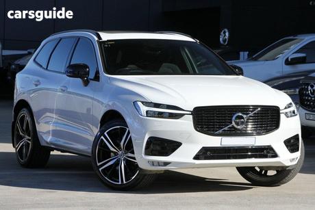 White 2021 Volvo XC60 Wagon T6 R-Design (Awd)