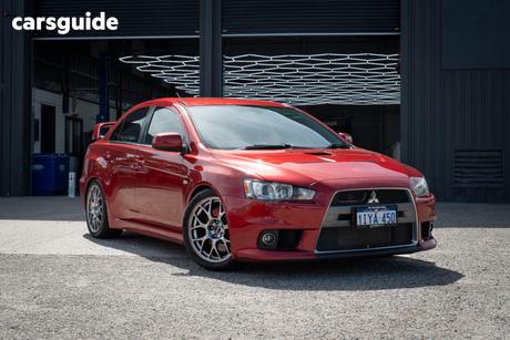 Red 2009 Mitsubishi Lancer Sedan Evolution Mr