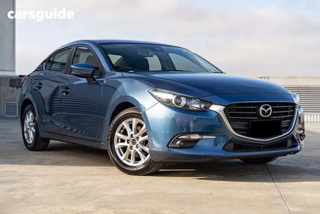Blue 2017 Mazda 3 Sedan Maxx