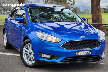 Blue 2018 Ford Focus Hatchback Trend (5 Yr)