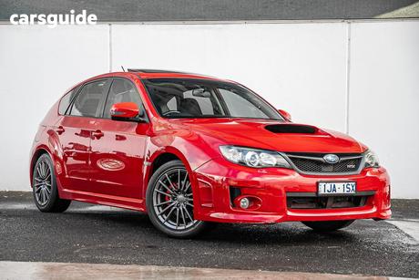 Red 2011 Subaru Impreza Hatchback Wrx (Awd)