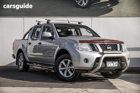 Silver 2012 Nissan Navara Dual Cab Pick-up St (4X4)