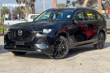 Black 2025 Mazda CX-80 Wagon P50E Gt