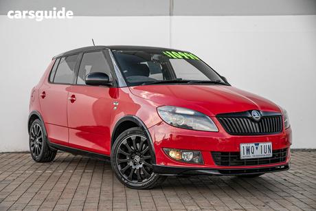 Red 2014 Skoda Fabia Hatchback 77 Tsi Monte Carlo
