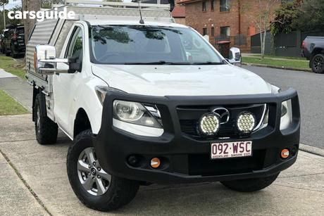 White 2016 Mazda BT-50 Cab Chassis Xt (4X4)