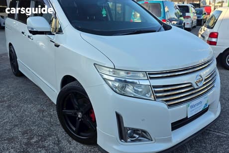 White 2012 Nissan Elgrand SUV HIGHWAY STAR