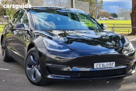 Black 2019 Tesla Model 3 Sedan Long Range Awd