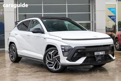 White 2025 Hyundai Kona Wagon Premium N Line Sunroof