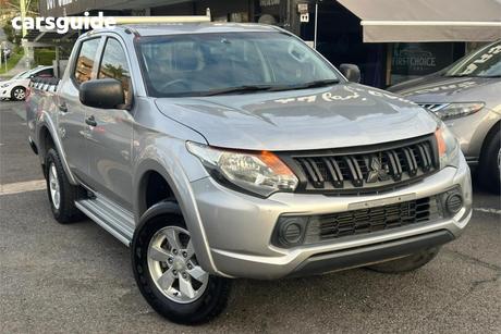 Silver 2016 Mitsubishi Triton Dual Cab Utility Glx Plus (4X4)